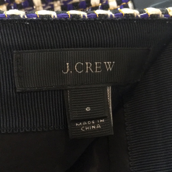 NWOT J. Crew metallic tweed mini skirt - Picture 5 of 6